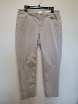 Ladies J Jill Denim Tan Boyfriend Straight Leg Ankle Jeans Size 16 - $18.95