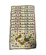 Vintage 1960s C. Arfelt Linen Placemats Scandinavian Peace Doves MCM Fol... - $951.89 MXN