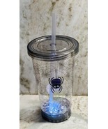 Lighted Up Spooky Spider Halloween Suave Acrylic Cup For Iced Drinks 24 Oz - $349.87 MXN