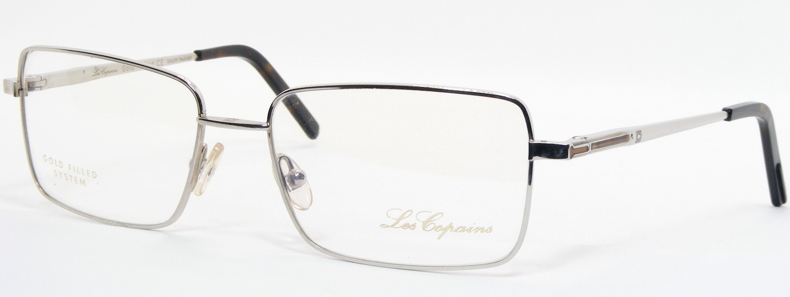 Vintage Raro Les Copains LC05501 Dorado Claro Lleno Gafas 55-17-135mm It... - $155.88