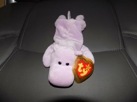 Ty Beanie Babies HAPPY the Hippo P.V.C. PELLETS NEW - $19.71