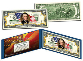 United States of America *Flowing Flag* Legal Tender $2 Bill COLORIZED Currency - $14.92