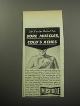 1957 Musterole Analgesic Rub Ad - Get faster relief for sore muscles - £14.78 GBP