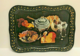 Hard To Find Serving Tray Featuring Glass Bottle Coca Cola And Fondue - $39.77