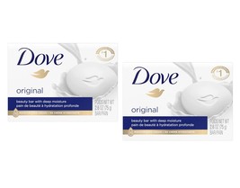 Dove White Beauty Bar with Deep Moisture 2.6 oz Lot of 2 - £14.34 GBP