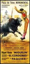 Bullfighting -Plaza De Toros Monumental Barcelona #66 Canvas Art Poster 12&quot;x 24&quot; - £19.92 GBP