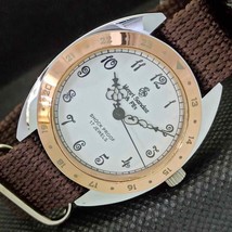 Mechanical Henri Sandoz &amp; Fils Vintage Swiss Mens White Watch 566a-a300004-6 - £19.80 GBP