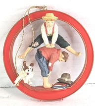 Norman Rockwell Ornament Collection LEAPFROG 1987 VTG Christmas Ornament Club - £9.88 GBP