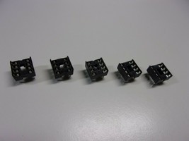 5 Pack Lot DIP8 DIP IC Sockets 8 Pins 2 Rows 4 Pins Sides Integrated Circuit Set - £8.35 GBP