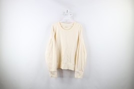 Madewell Womens Size XL Blank French Terry Cloth Crewneck Sweatshirt Cream - $34.60