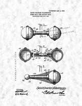 Dumb-bell and Indian Club Patent Print - Gunmetal - £6.35 GBP+