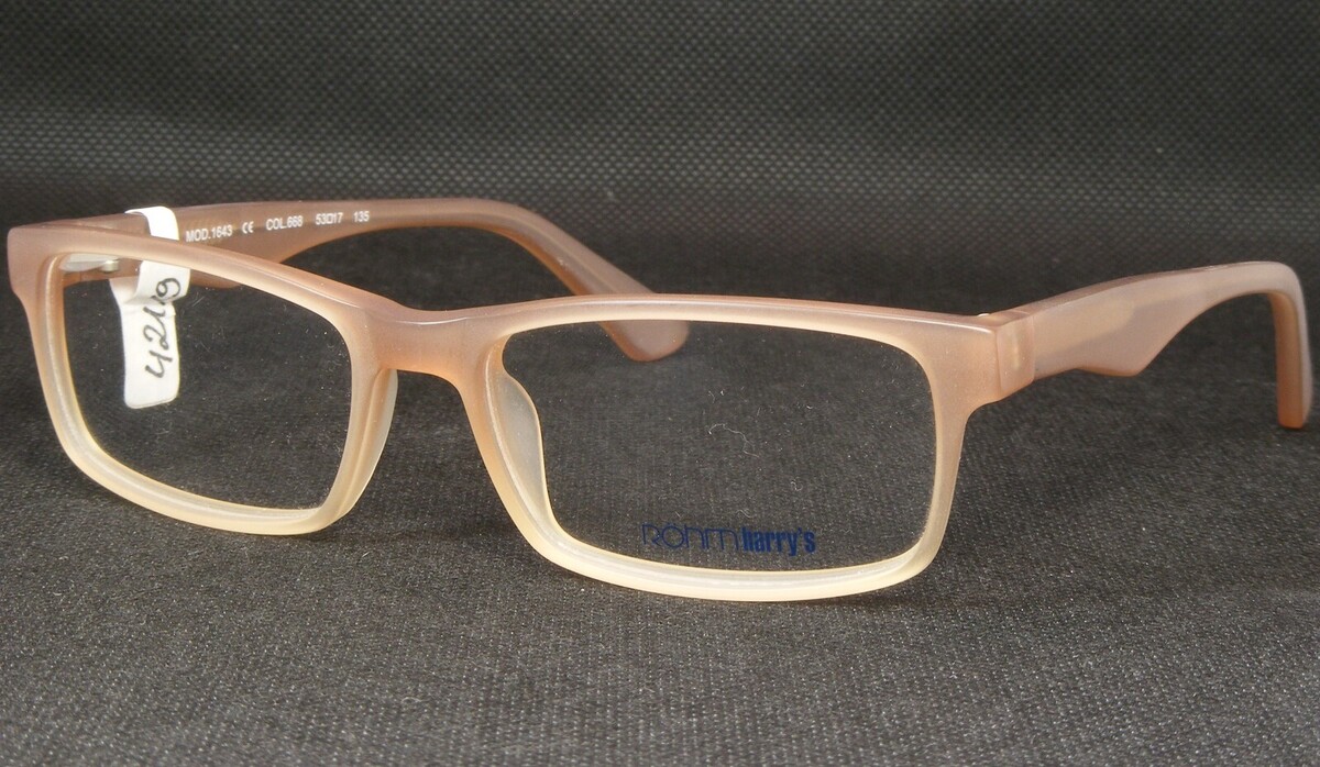 Röhm Harry&#39;s 1643 668 Marron Clair RARE LUNETTES ROHM 53-17-135mm - $58.38