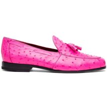 Marco Di Milano genuine& ostrich tassel loafer Shoes AUBIERE Pink image 2