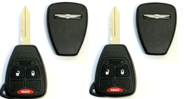 X2 Chrysler 3 Button Remote Head Key OHT692427AA Premium Quality USA Seller - £23.40 GBP