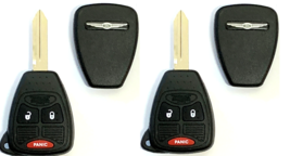 X2 Chrysler 3 Button Remote Head Key OHT692427AA Premium Quality USA Seller - £23.39 GBP