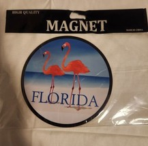 Florida Flamingo Jumbo Magnet 6in  Florida  Beach  Fridge Home Decor - £7.61 GBP