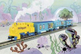 MTH TRAINS RAILKING - 30-4118-0 SPONGE BOB 0-4-0 TRAIN SET W/WHISTLE- SE... - $303.05