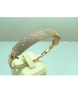 5 CT Round Simulated Diamond Women&#39;s Bangle Bracelet Yellow Gold Plated ... - $2,381.83 MXN