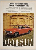 1972 Print Ad Datsun 510 2-Door Sedan From Nissan with Pride - £14.06 GBP