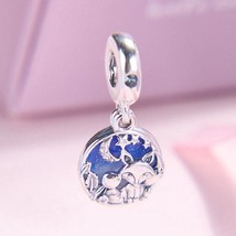 2019 Autumn Release Sterling Silver Fox &amp; Rabbit Dangle Charm With Enamel and CZ - £14.18 GBP