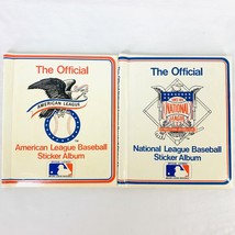 Vtg 80s National &amp; American League Baseball Sticker Albums Imperial Toy ... - £11.35 GBP