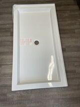 Sherlic  Shower Pan Base 60 x 32 x 3 5/8 Center Drain Molded Tile 2 Flan... - $248.48 CAD