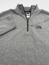 The North Face Gordon Lyons 1/4 Zip Fleece Sweater Men’s Size Lg Heather Gray - £19.42 GBP