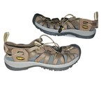 Keen WHISPER Sandals Coffee Liqueur Yellow 1003713 Womens Sz 10 Brown Le... - $28.50