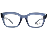 Ray-Ban Eyeglasses Frames RB7217F CHAD 8266 Clear Blue Asian Fit Thick 5... - $138.59