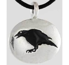 Raven Totem Amulet Pendant Wiccan Pagan - $23.95