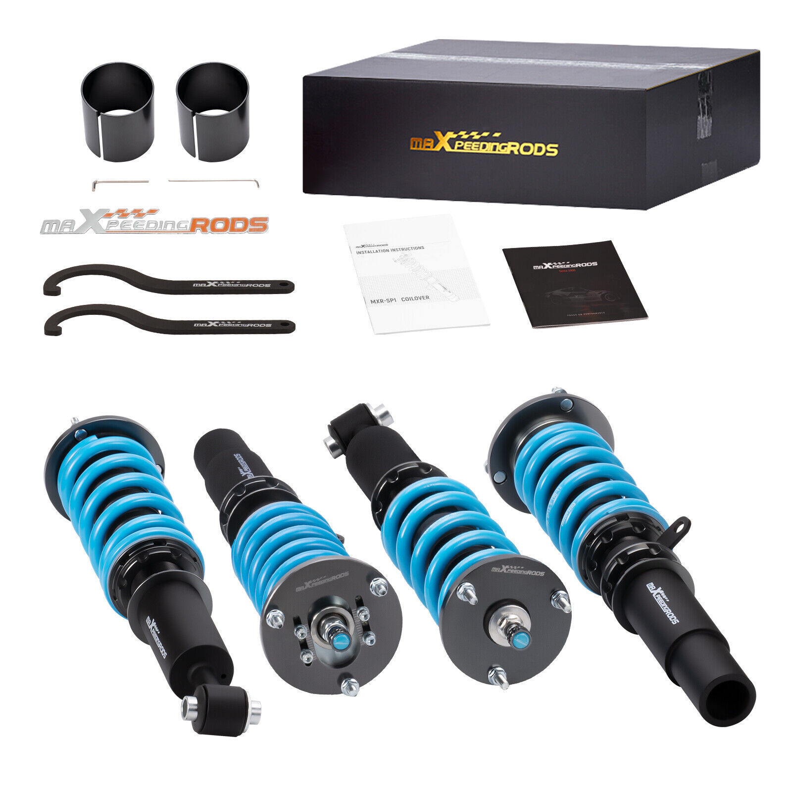Maxpeedingrods Coilovers Shocks Springs Kit For BMW 5 Series E39 1996-2003 RWD