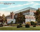 Horticultural Hall Fairmount Park Philadelphia PA UNP DB Postcard N20 - $2.92