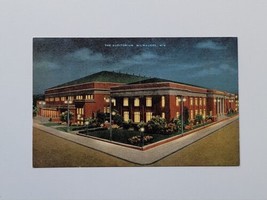 Vintage Postcard Auditorium Milwaukee Wisconsin Street View Hotel District Night - £4.62 GBP