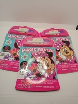 (3)Disney Junior Minnie Magic Reveal Fun Pad W/ Stickers Markers Activity Pages  - £14.94 GBP