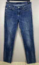 Rock &amp; Republic Womens Size 8 Stretch Bootcut Jeans Blue Low Rise Raised Pocket - £18.84 GBP