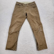 Kuhl Rydr Hiking Pants Mens 34 x 32 Brown Canvas Outdoor Scuffguard - £26.40 GBP