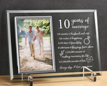 10 Year Anniversary for Her or Him Gifts, 10Th Wedding Anniversary Pictu... - £38.17 GBP