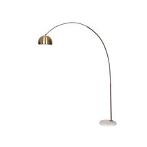 LeisureMod Arco Mid-Century Modern Arched Floor Lamp 75.6&quot; Height with White Rou - £218.28 GBP