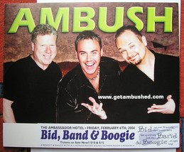 AMBUSH COLLECTABLE POSTER MOUNTED 2004 KINGSTON AMBASSADOR Hotel Benefit... - $29.50