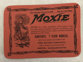 Vtg Early 1900s Moxie Woman Holding Wheat Sparkling Tonic Soda Label Bos... - £30.05 GBP