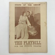 1946 Playbill Hudson Theatre Present Ralph Bellamy in State of the Union - £13.40 GBP