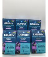 (6) Liquid I.V. Hydration Multiplier Electrolyte Drink Mix Kid Grape 48c... - $42.99
