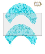 CupCake Wrapper4-Digital Clipart-Holiday-Gift Tag-Digital Paper-Party - $37.17 MXN