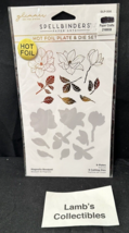 Spellbinders Glimmer Hot Foil Plate Foil &amp; Die Set GLP-306 Magolia Bouqu... - $19.06