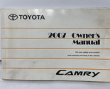 2007 Toyota Camry Owners Manual OEM L02B17013 - $19.79