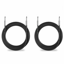 2Pack 10 Ft 1/4&quot; To 1/4&quot; Speaker Cables, True 12Awg Patch Cords, 1/4 Male Inch - £28.96 GBP