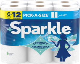 Pick-A-Size Paper Towels 6 Double Rolls (660 Sheets Total) Strong 2-Ply ... - $11.79