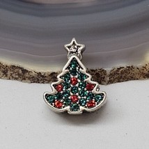 MA Michael Antony 925 - Green Red Crystal Christmas Tree Charm Bead - £16.02 GBP