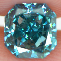 Radiant Shape Diamond Loose Fancy Blue Color VS2 Enhanced Polished 1.51 Carat - £1,955.64 GBP