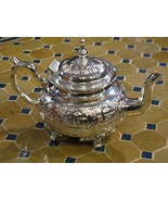 Moroccan serving silver teapot -Moroccan serving teapot -Moroccan silver... - $2,223.01 MXN
